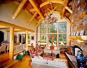 Blue Ox Logcrafters provides custom quality joinery and onsite installation for log and timber accents